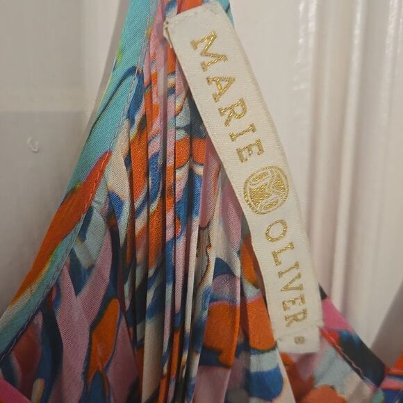 Marie Oliver Red and Pink Pleated Camisole - Picture 2 of 4